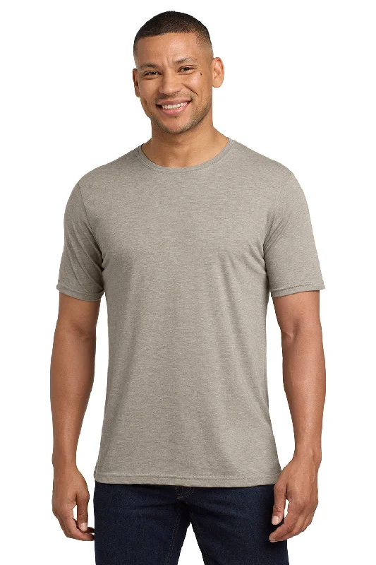 Men’s short-sleeve hazel tops-Next Level Mens Jersey Short Sleeve Crewneck T-Shirt - Silver Grey