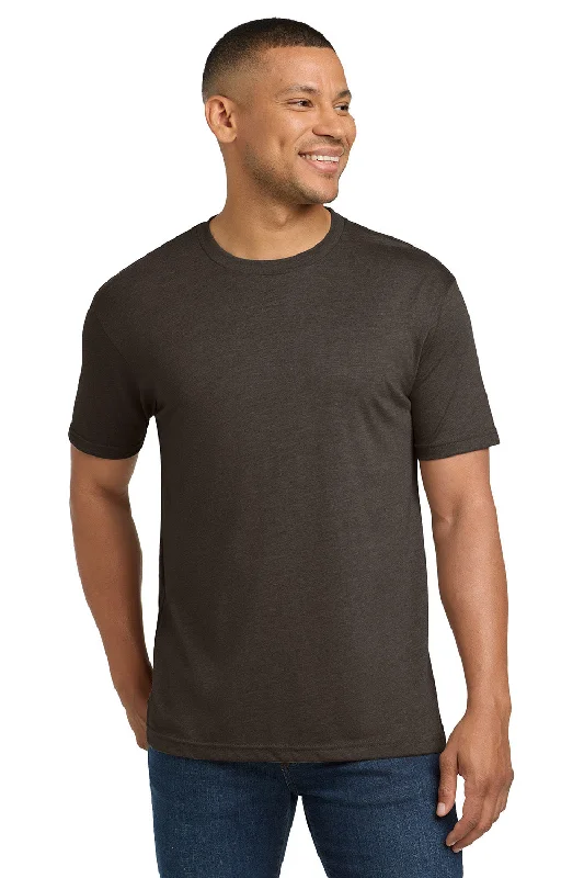 Men’s short-sleeve nook polos-Next Level Mens Jersey Short Sleeve Crewneck T-Shirt - Macchiato Brown