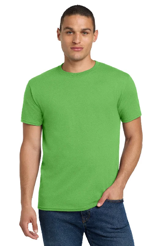 Men’s short-sleeve sable polos-Jerzees Mens Dri-Power Moisture Wicking Short Sleeve Crewneck T-Shirt - Kiwi Green