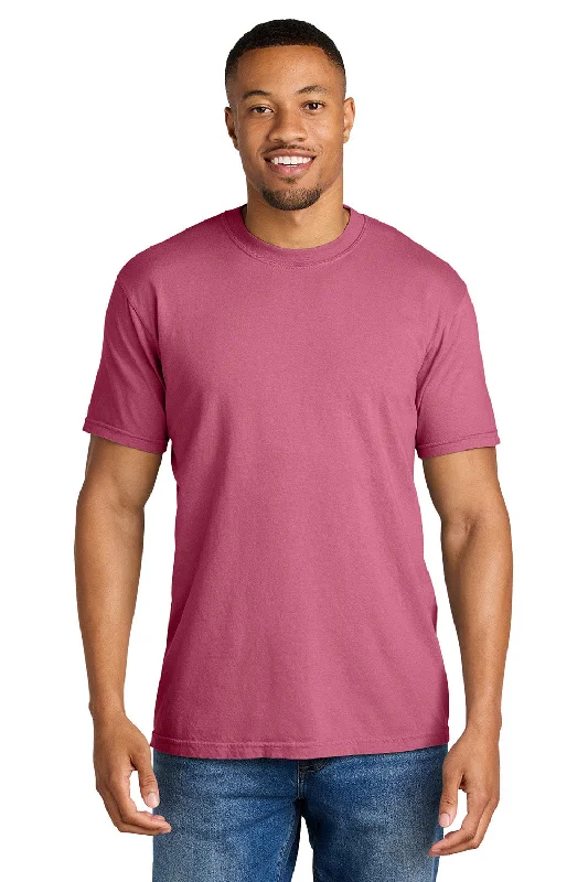 Men’s short-sleeve hued tops-Comfort Colors Mens Short Sleeve Crewneck T-Shirt - Crunchberry Pink