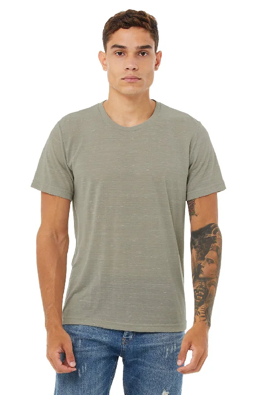 Men’s short-sleeve ivor tees-Bella + Canvas Mens Short Sleeve Crewneck T-Shirt - Stone Marble