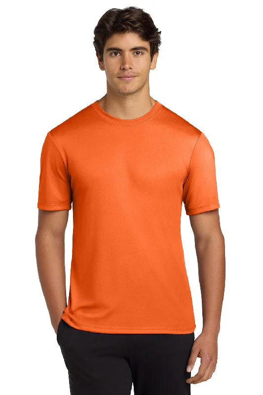 Men’s short-sleeve fern tops-Hanes Mens Cool DRI FreshIQ Moisture Wicking Short Sleeve Crewneck T-Shirt - Safety Orange