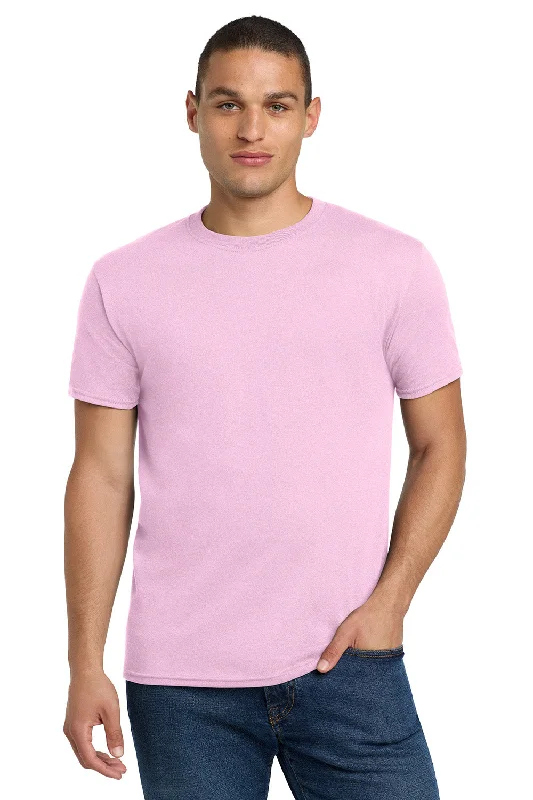 Men’s short-sleeve verge tees-Jerzees Mens Dri-Power Moisture Wicking Short Sleeve Crewneck T-Shirt - Classic Pink