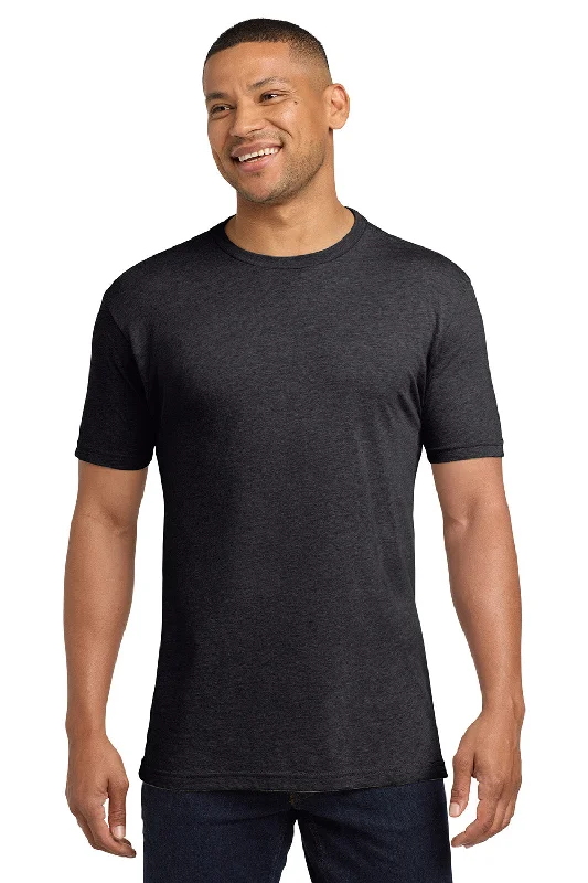 Men’s short-sleeve wren polos-Next Level Mens Sueded Jersey Short Sleeve Crewneck T-Shirt - Heather Charcoal Grey