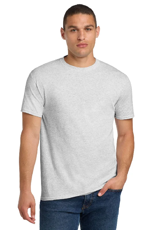 Men’s short-sleeve xylem shirts-Jerzees Mens Dri-Power Moisture Wicking Short Sleeve Crewneck T-Shirt - Ash Grey