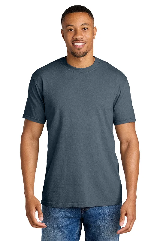 Men’s short-sleeve lilt tops-Comfort Colors Mens Short Sleeve Crewneck T-Shirt - Denim Blue