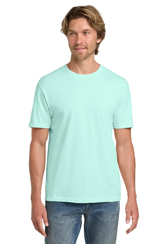 Men’s short-sleeve wisp shirts-Gildan Mens Short Sleeve Crewneck T-Shirt - Teal Ice Blue