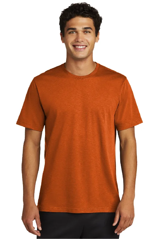 Men’s short-sleeve ooze tees-Sport-Tek Mens Strive Moisture Wicking Short Sleeve Crewneck T-Shirt - Texas Orange - Closeout