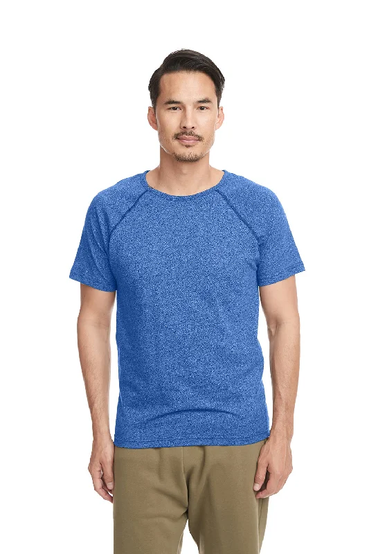 Men’s short-sleeve jinx tops-Next Level Mens Mock Twist Short Sleeve Crewneck T-Shirt - Tech Royal Blue - Closeout