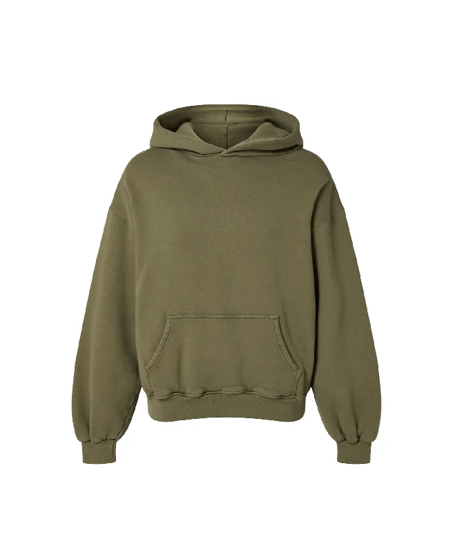 mens hoodie for athletic yet trendy looks-450 GSM 'Army Olive' Hoodie