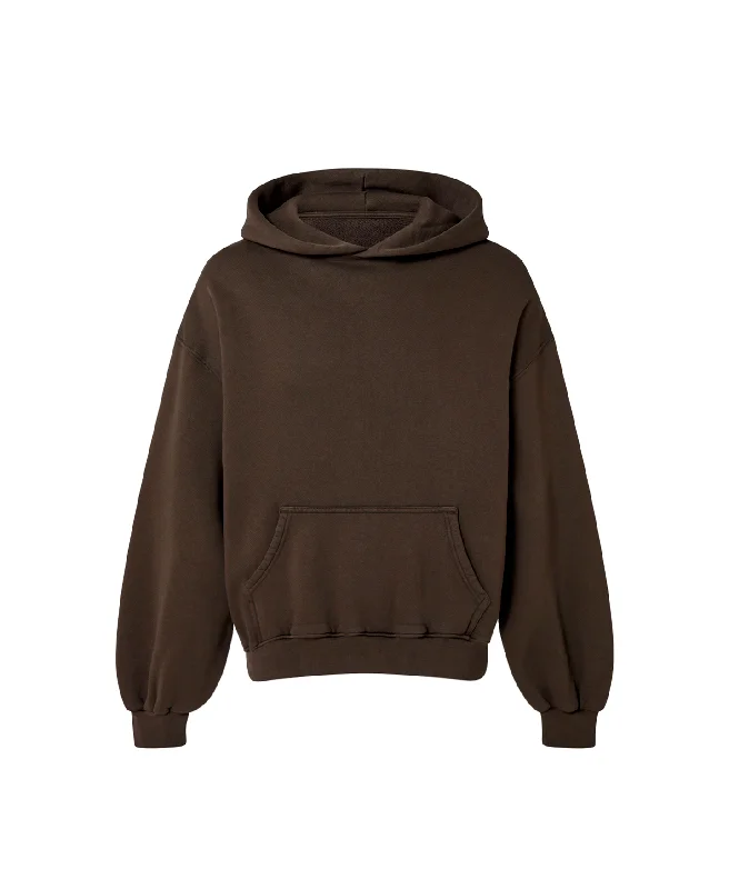 mens hoodie with premium cotton fabric-450 GSM 'Dark Chocolate' Hoodie