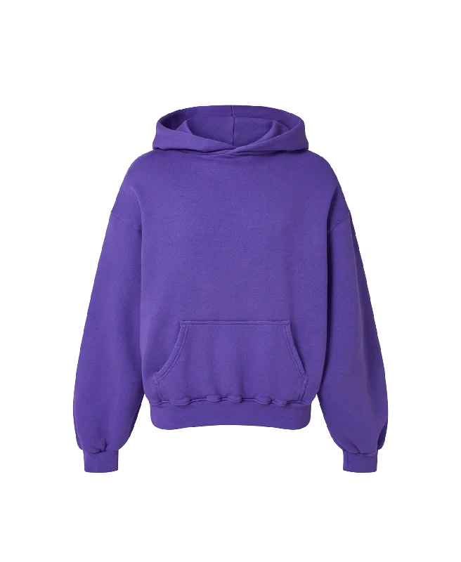 mens hoodie for classic everyday wear-450 GSM 'Deep Purple' Hoodie