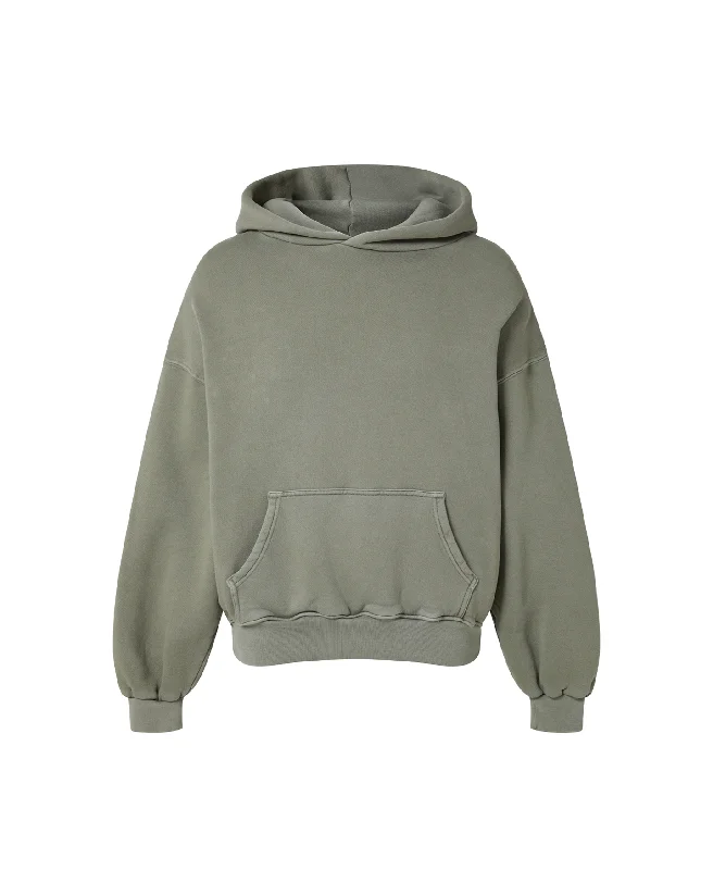 mens hoodie for easy casual wear-450 GSM 'Vintage Olive' Hoodie