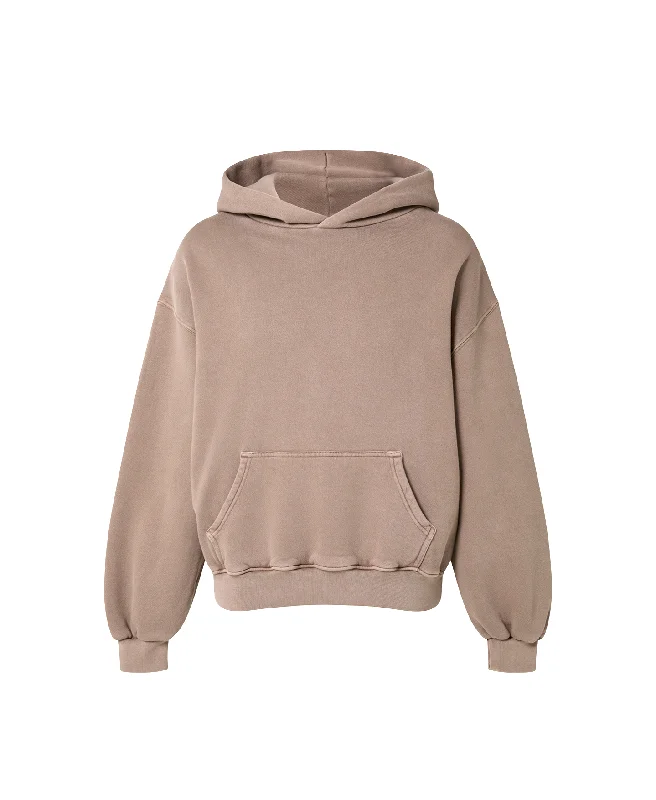 mens hoodie for sporty chic men-450 GSM 'Vintage Taupe' Hoodie