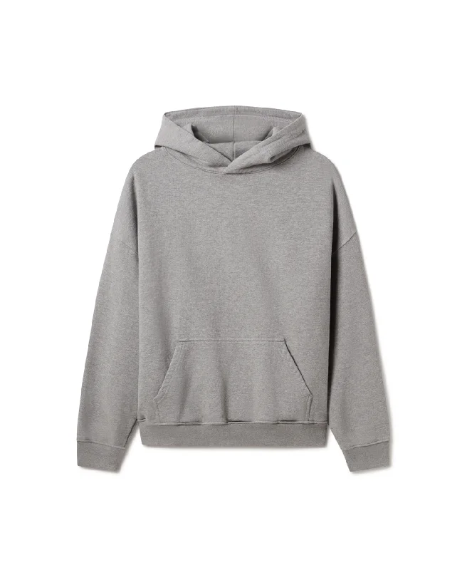 mens hoodie for minimalist gym wear-(PRE-ORDER) 600 GSM 'Ash Gray' Hoodie