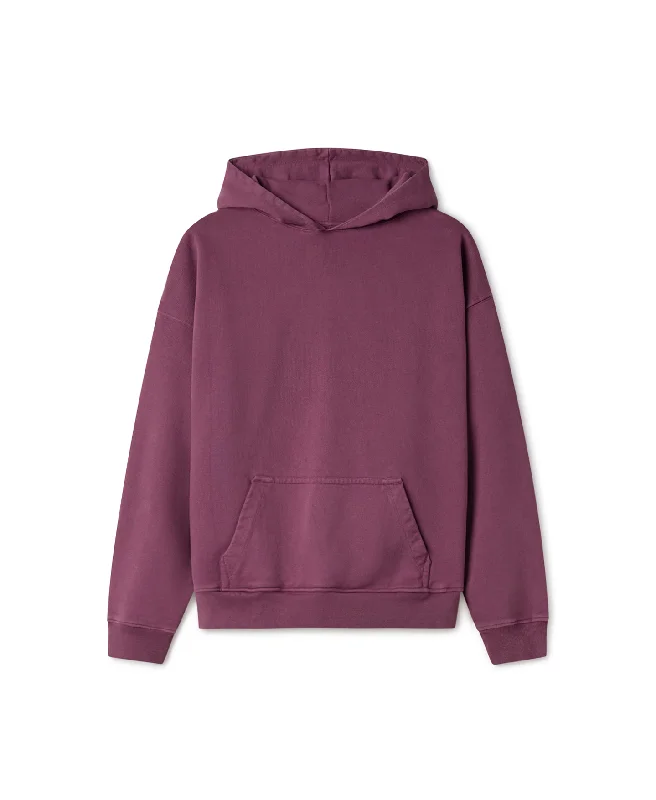 mens hoodie with stylish drawstring-600 GSM 'Burgundy' Hoodie