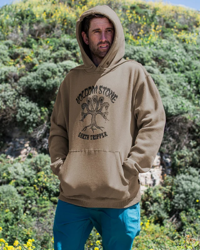 mens hoodie with premium fabric touch-Watanite Pullover Hoodie - Teak