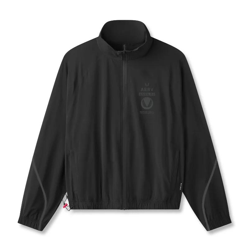 men's jackets with insulated collar for warmth-0950. Aerotex™ Track Jacket - Black/Black