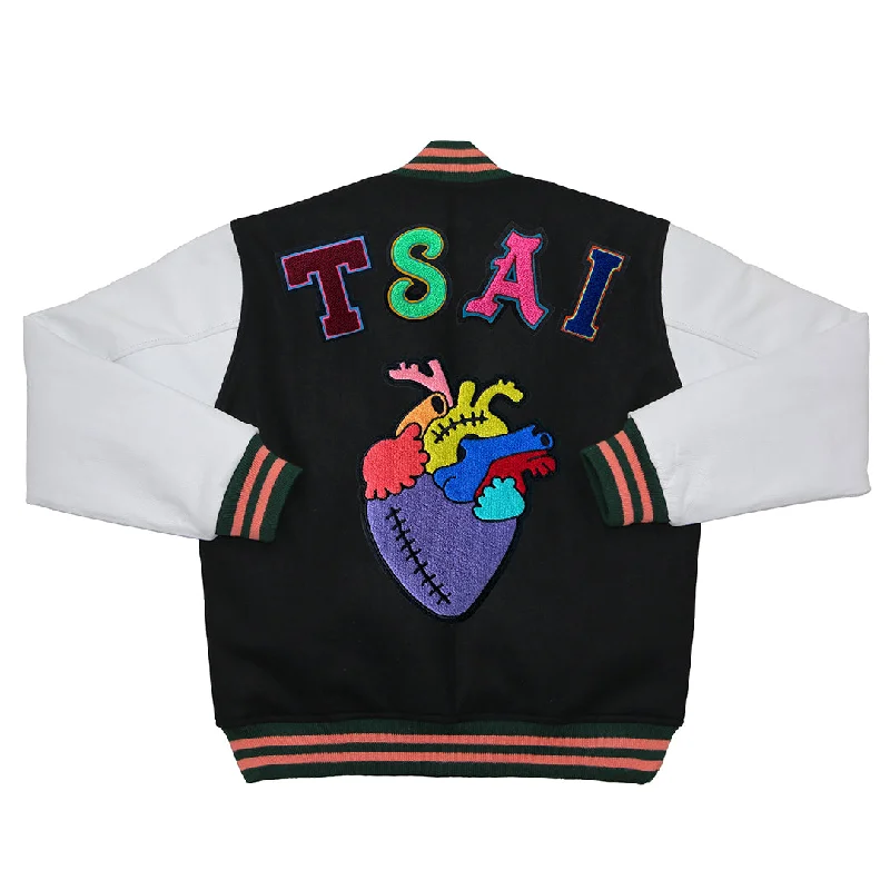 men's jackets with soft outer texture-Artist Varsity Jacket