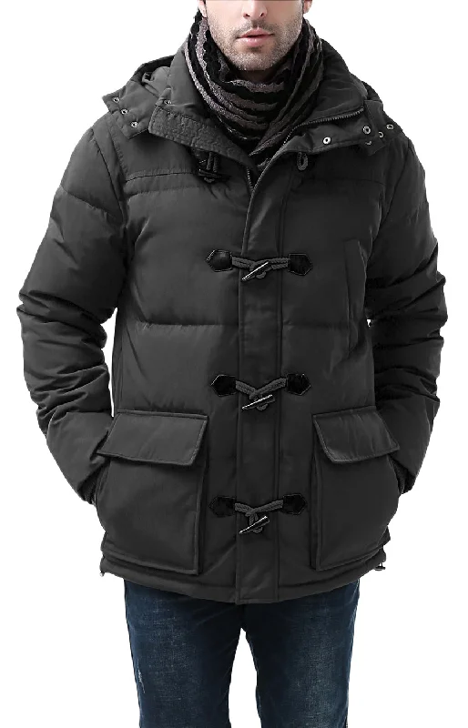 men's jackets with casual, stylish design-BGSD Men's "Connor" Hooded Waterproof Toggle Down Parka Coat