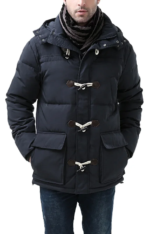 men's jackets for cold-weather adventures-BGSD Men's "Connor" Hooded Waterproof Toggle Down Parka Coat