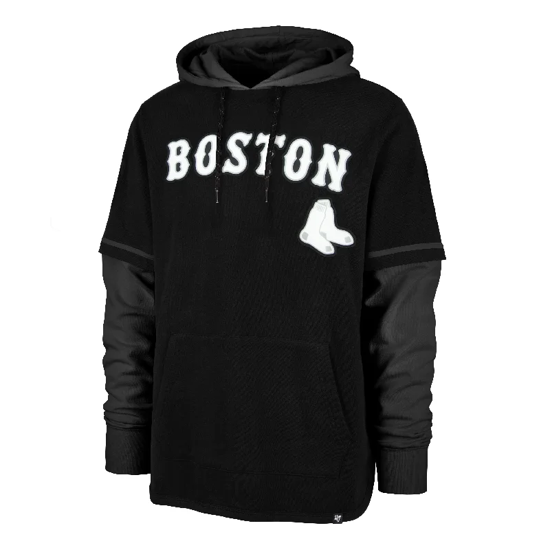 mens hoodie for fashion-conscious wear-BOSTON RED SOX METEORITE '47 SHORTSTOP PULLOVER HOOD