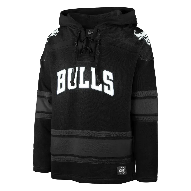 mens hoodie for sleek yet casual styling-CHICAGO BULLS ANTHRACITE SUPERIOR '47 LACER HOOD