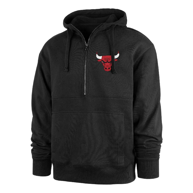 mens hoodie for fashionable layering options-CHICAGO BULLS '47 CLOSEOUT HOOD