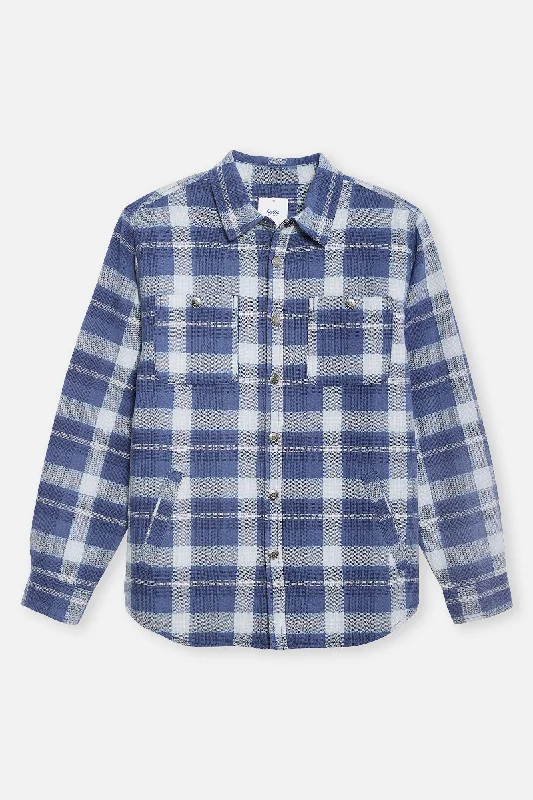 men's jackets with warm down fill-HAROLD PLAID JACKET