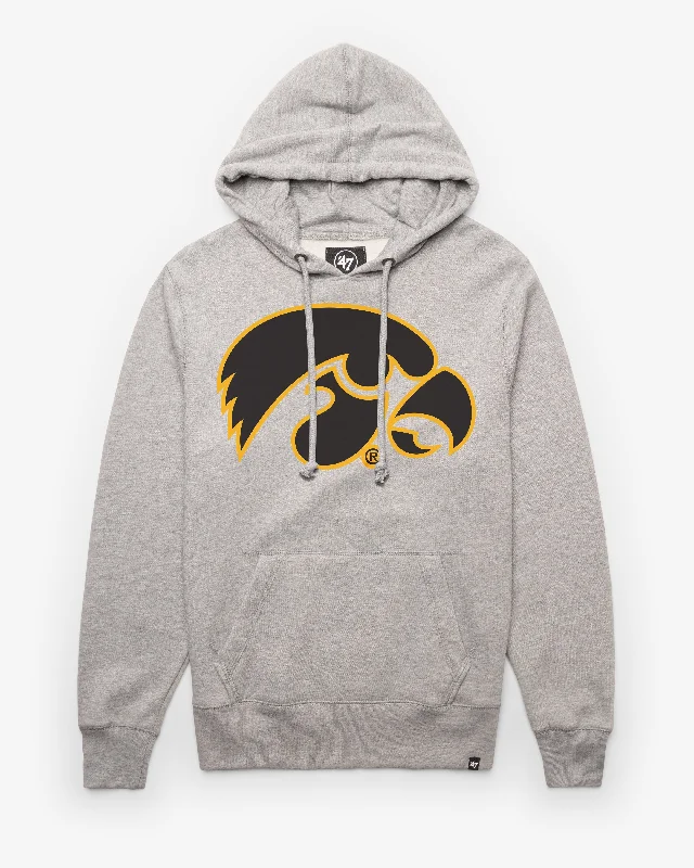 mens hoodie with smooth fabric finish-IOWA HAWKEYES IMPRINT '47 HEADLINE HOOD