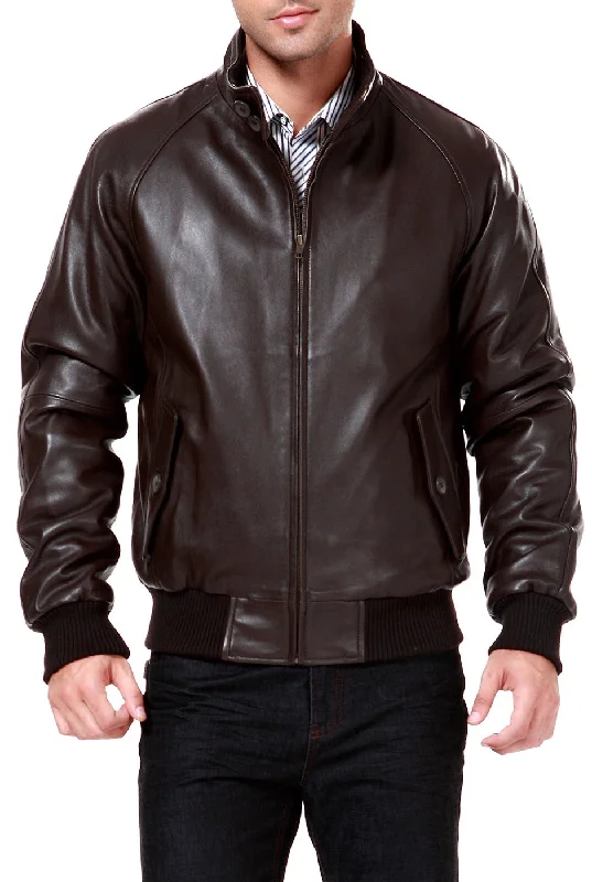 men's jackets with built-in thermal insulation-Landing Leathers Men WWII Leather Bomber Jacket