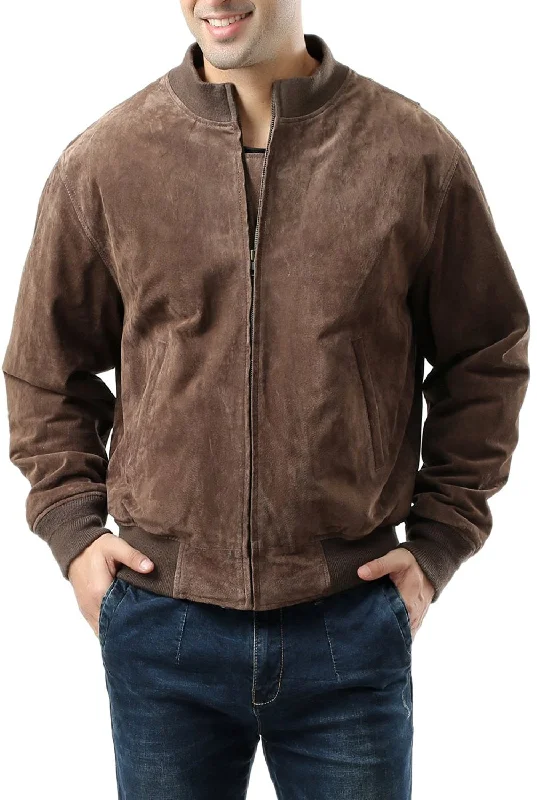 men's jackets for functional outdoor style-Landing Leathers Men WWII Suede Leather Tanker Jacket