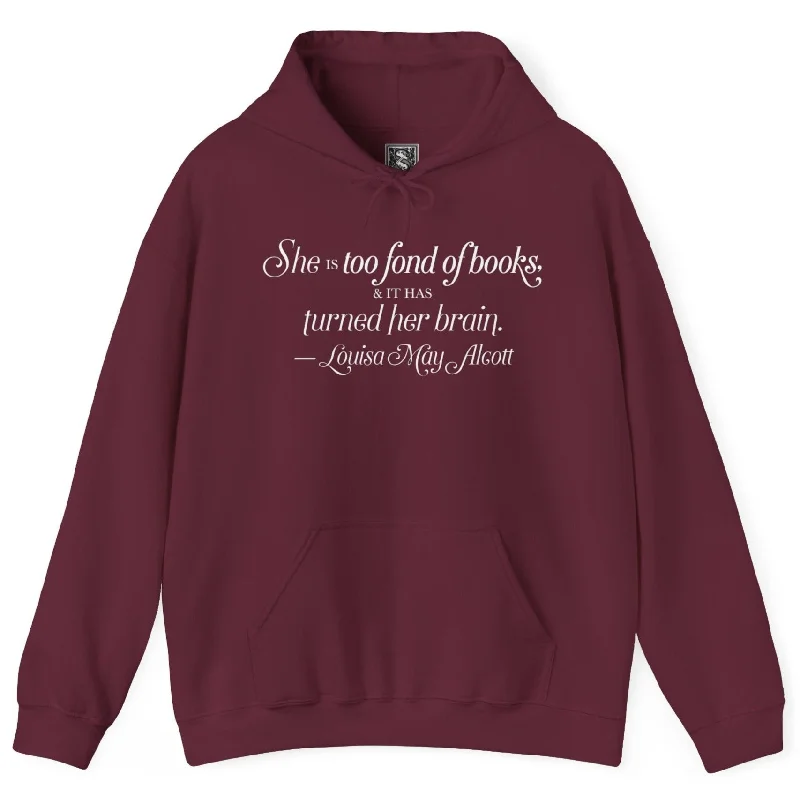 mens hoodie for stylish yet casual fit-Louisa May Alcott Quote Hoodie