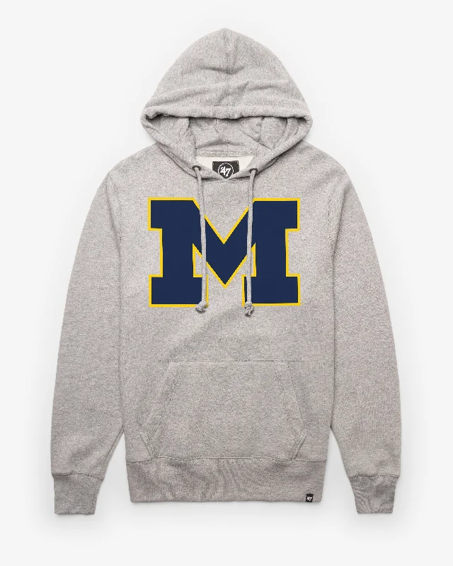 mens hoodie for sporty yet stylish fits-MICHIGAN WOLVERINES IMPRINT '47 HEADLINE HOOD