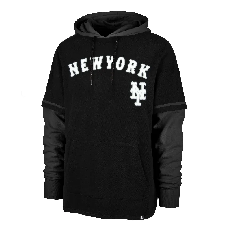 mens hoodie for casual weekend looks-NEW YORK METS METEORITE '47 SHORTSTOP HOOD PULLOVER