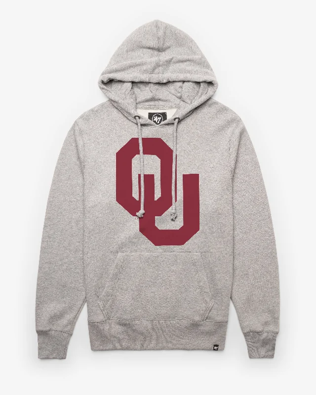 mens hoodie with chic graphic design-OKLAHOMA SOONERS IMPRINT '47 HEADLINE HOOD