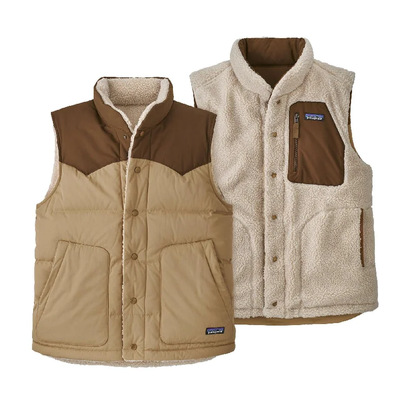 men's jackets with adjustable sleeve cuffs-Patagonia Men's Reversible Bivy Down Vest