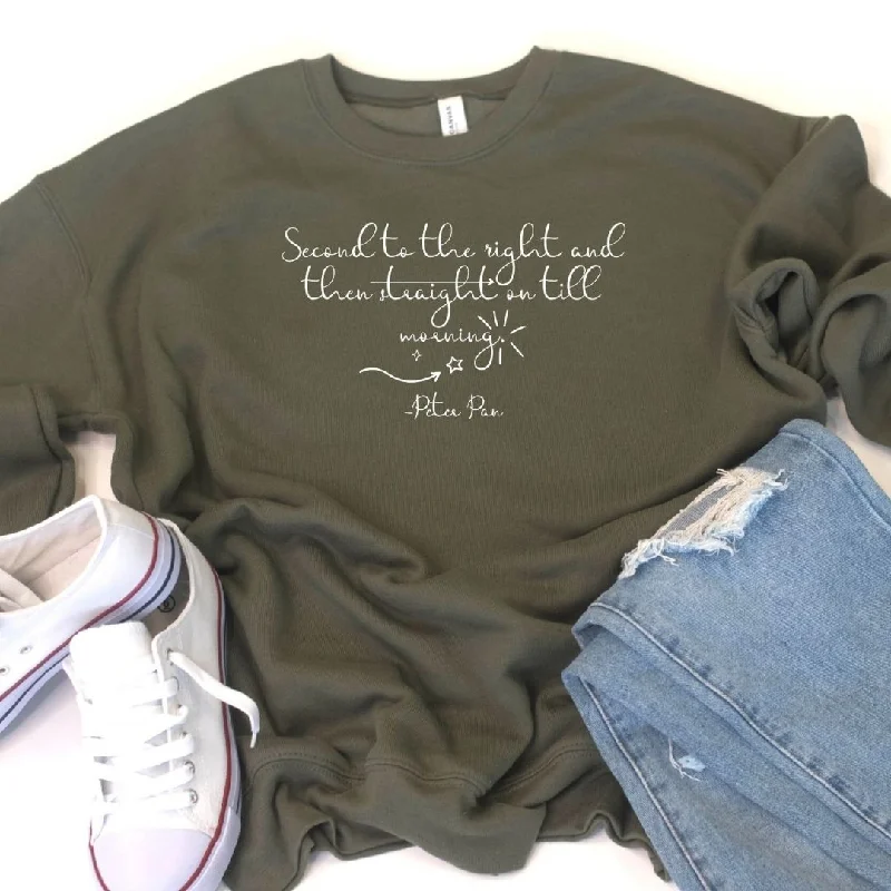 mens hoodie for versatile fitness wear-Peter Pan Quote Sweatshirt