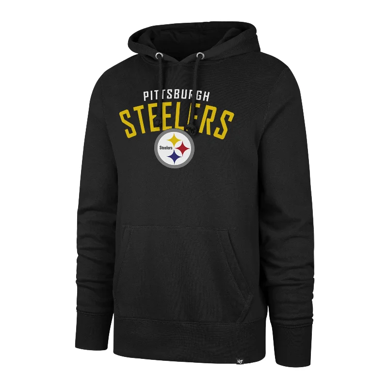 mens hoodie for classic everyday wear-PITTSBURGH STEELERS OUTRUSH '47 HEADLINE HOOD