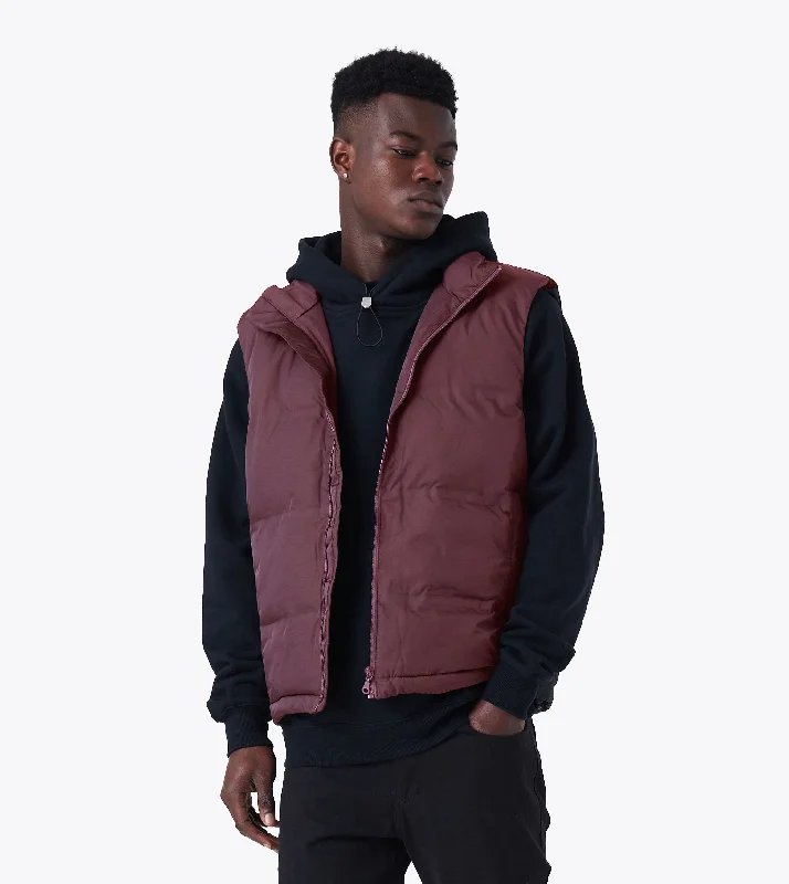 men's jackets for functional outdoor style-Powells Puffer Vest Port