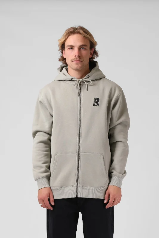 men's jackets for heavy rain conditions-RPM Mens Zip Hood Abbey Stone