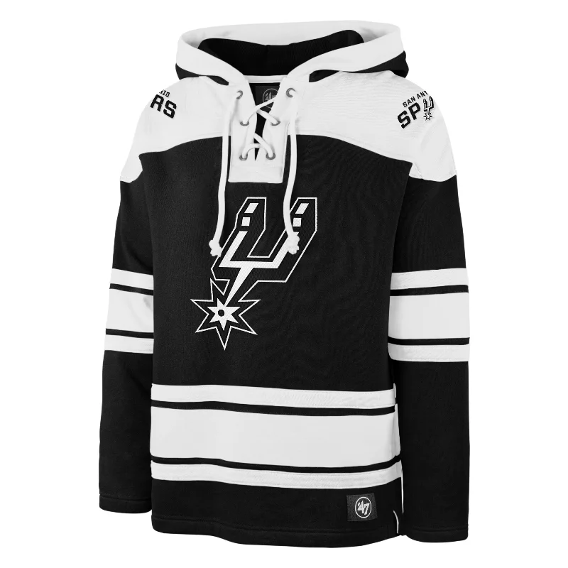 mens hoodie for trendy and practical wear-SAN ANTONIO SPURS SUPERIOR '47 LACER HOOD