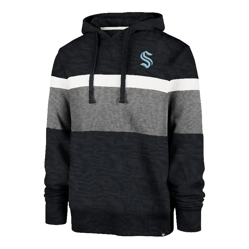 mens hoodie with functional side pockets-SEATTLE KRAKEN '47 WARREN HOOD