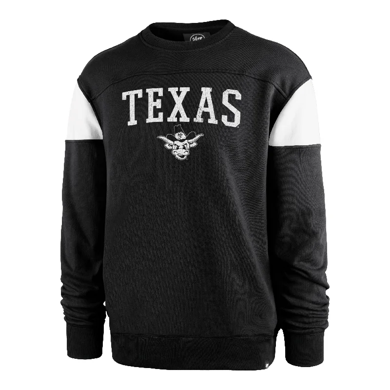 mens hoodie with a high-end design-TEXAS LONGHORNS VINTAGE GROUNDBREAK '47 ONSET CREW