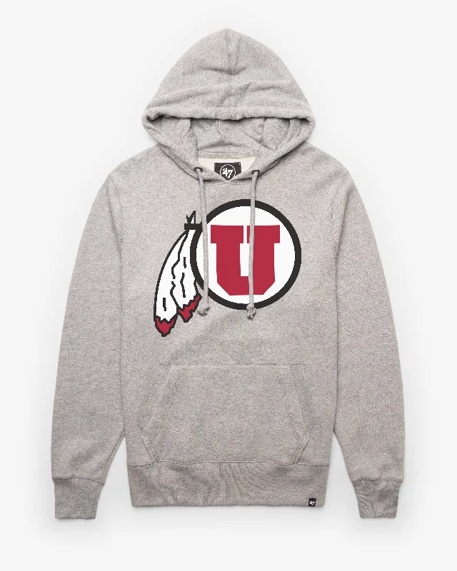 mens hoodie for sporty winter looks-UTAH UTES IMPRINT '47 HEADLINE HOOD