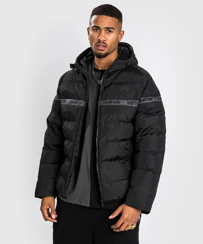 men's jackets with weather-sealed seams-Venum Elite4 Down Jacket - Black