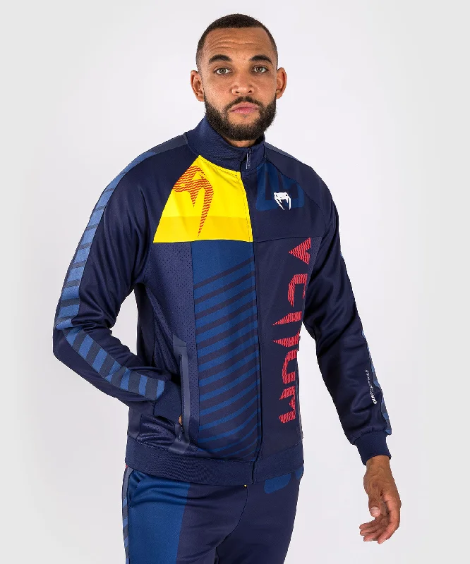 men's jackets with lightweight polyester blend-Venum Sport 05 Track Jacket - Blue/Yellow