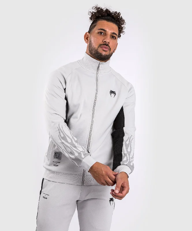 men's jackets with soft knit cuffs-Venum x Dodge Challenger SRT Demon 170 Men's Full-Zip Jacket - Grey