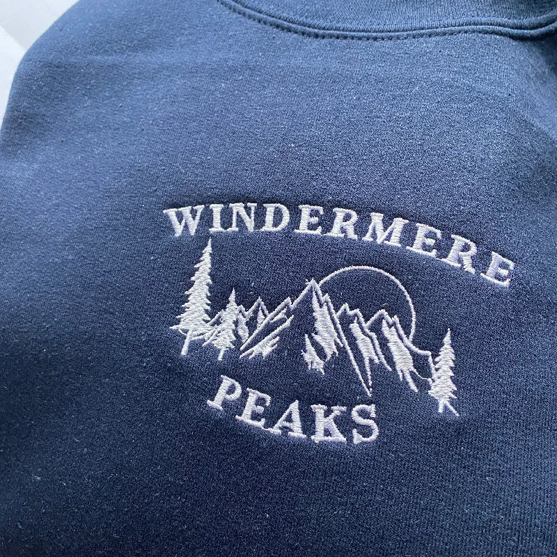 mens hoodie for winter outdoor activities-Windermere Peaks Embroidered Sweatshirt