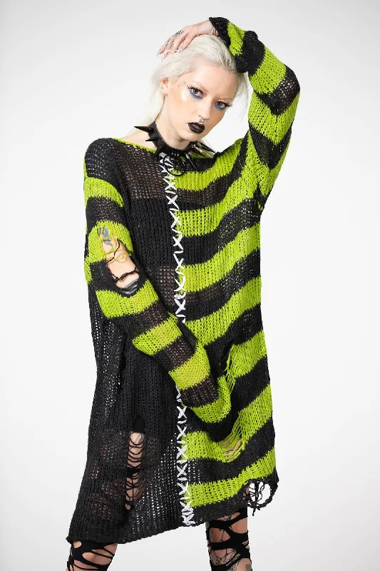 Men's tiered sweater-Acidic Knit Sweater